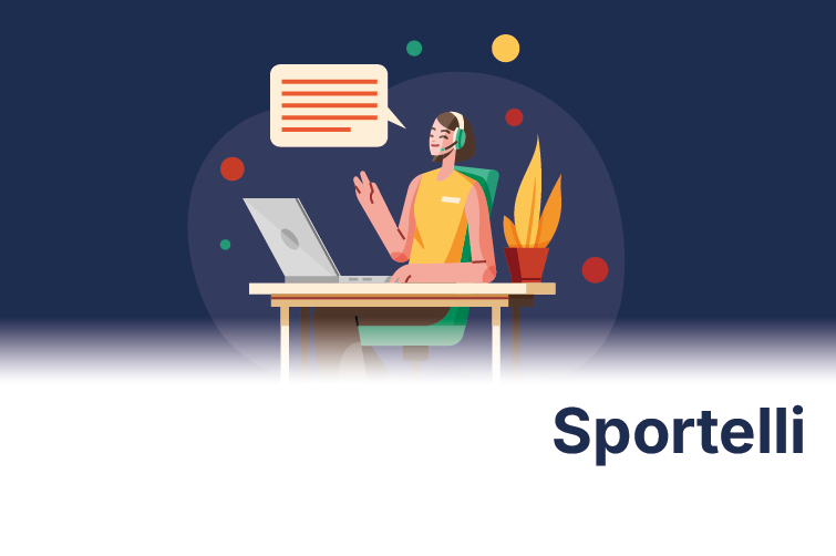 card news sportelli blu